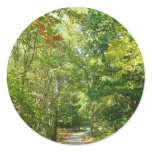 Centennial Wooded Path I Ellicott City Nature Classic Round Sticker