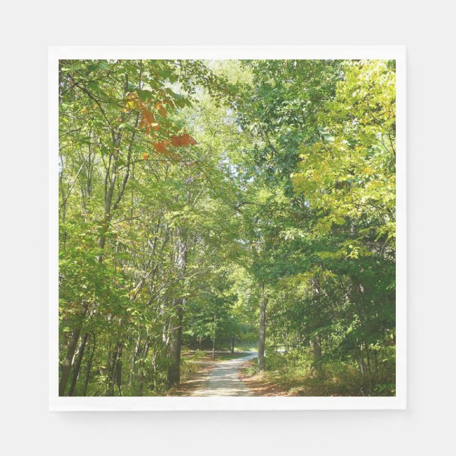 Centennial Wooded Path I Ellicott City Nature Napkins (Front)