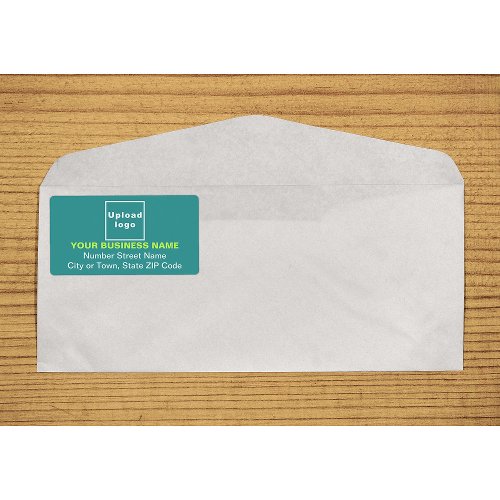 Center Aligned Business Teal Green Shipping Label