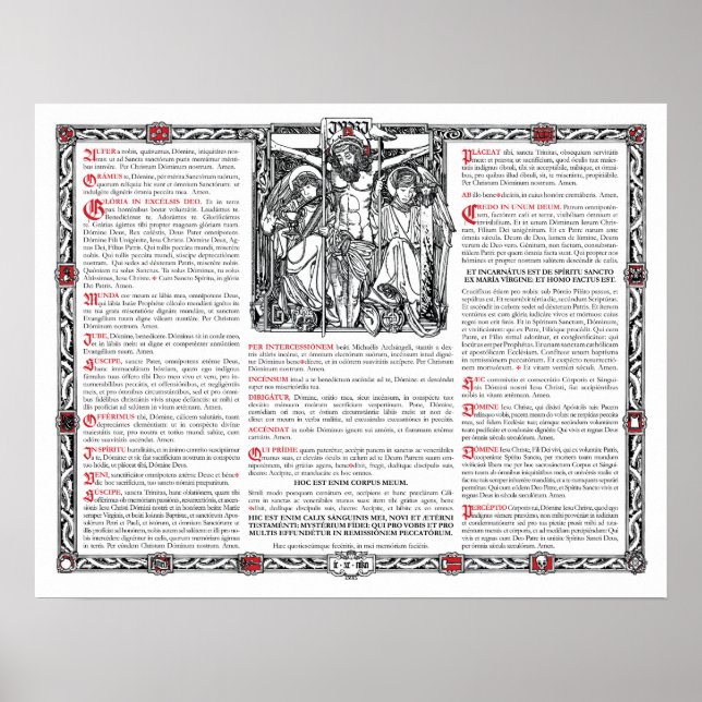 Center Altar Card Poster (Front)