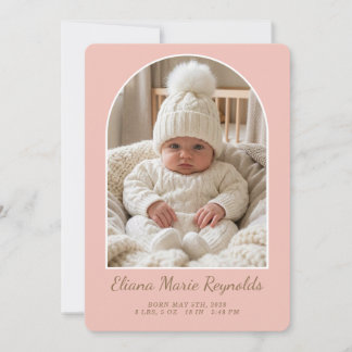 Center Arch Announcement Card