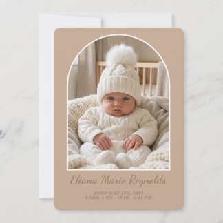 Center Arch Announcement Card