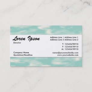 Center Band 043 - Sky Business Card