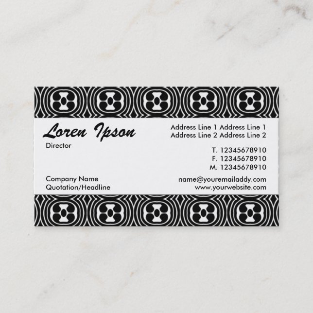Center Band 049 Business Card (Front)