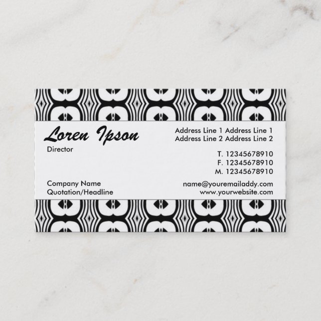 Center Band 052 Business Card (Front)