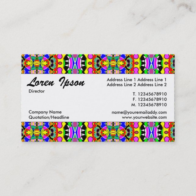 Center Band 054 Business Card (Front)