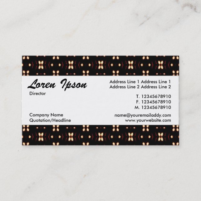 Center Band 078 Business Card (Front)