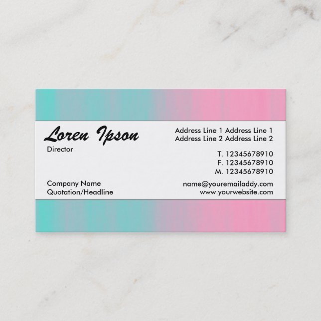 Center Band 084 Business Card (Front)