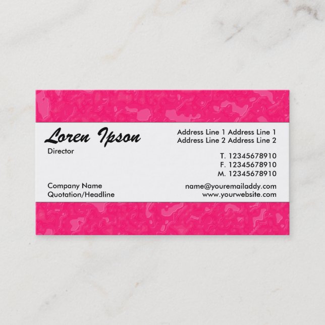 Center Band 085 Business Card (Front)