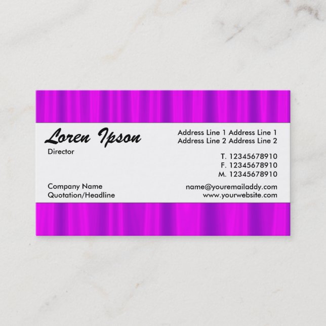Center Band 086 Business Card (Front)