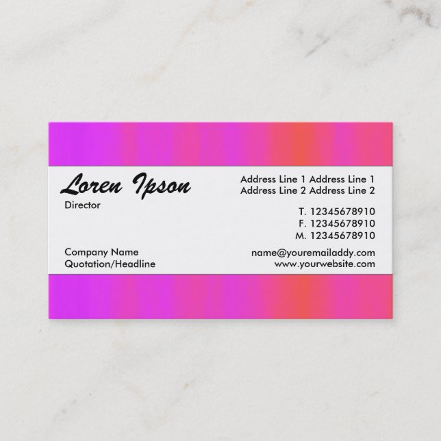 Center Band 088 Business Card (Front)