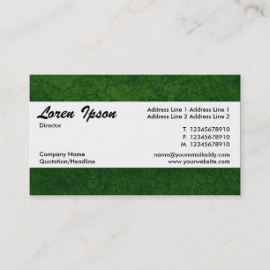Center Band 08 - Green Earth Texture Business Card