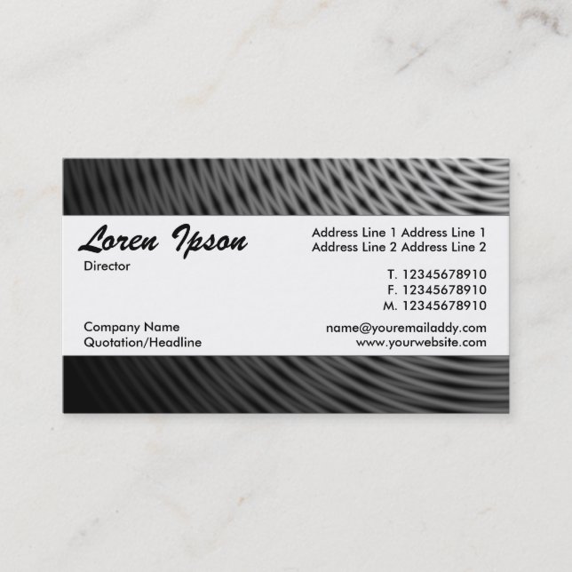 Center Band 090 Business Card (Front)