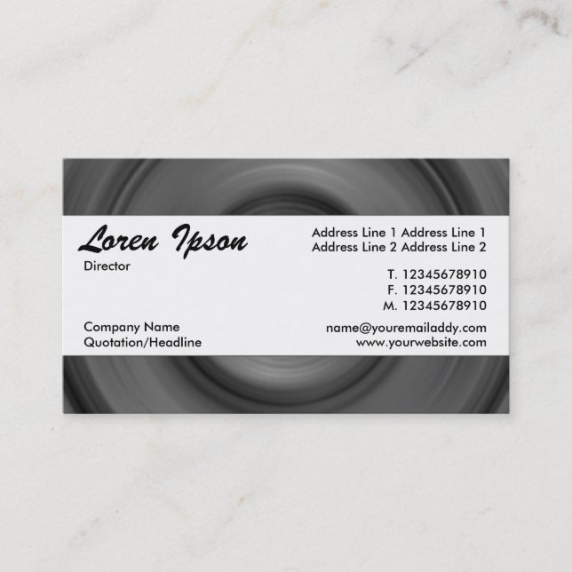 Center Band 096 Business Card (Front)