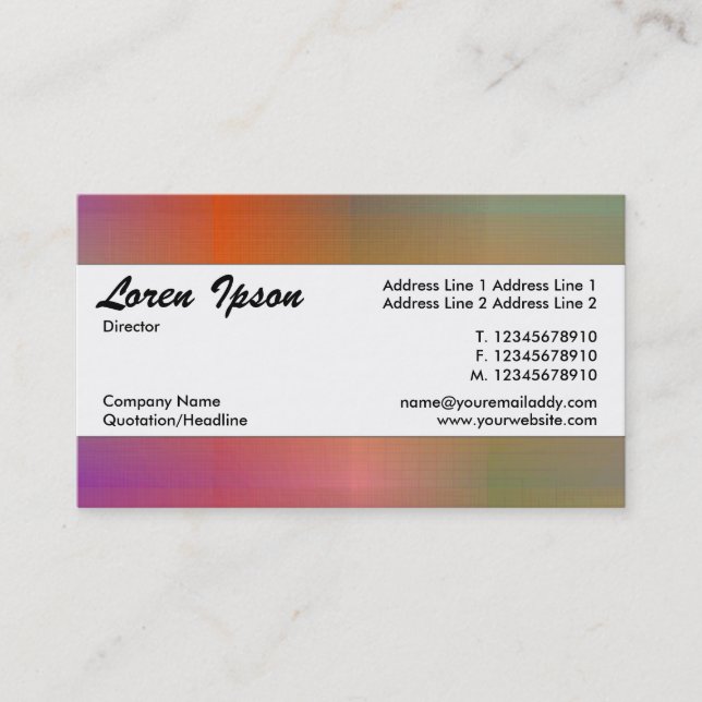 Center Band 099 Business Card (Front)