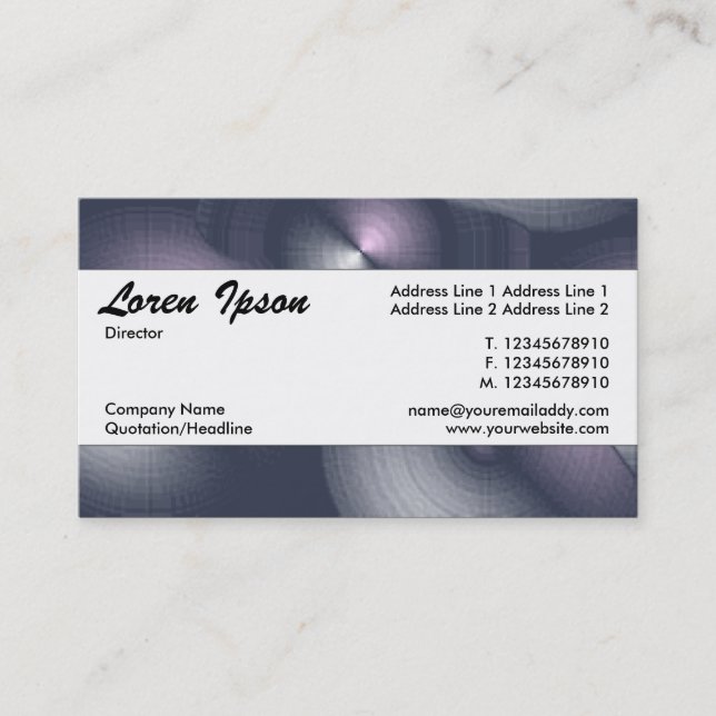 Center Band 104 Business Card (Front)
