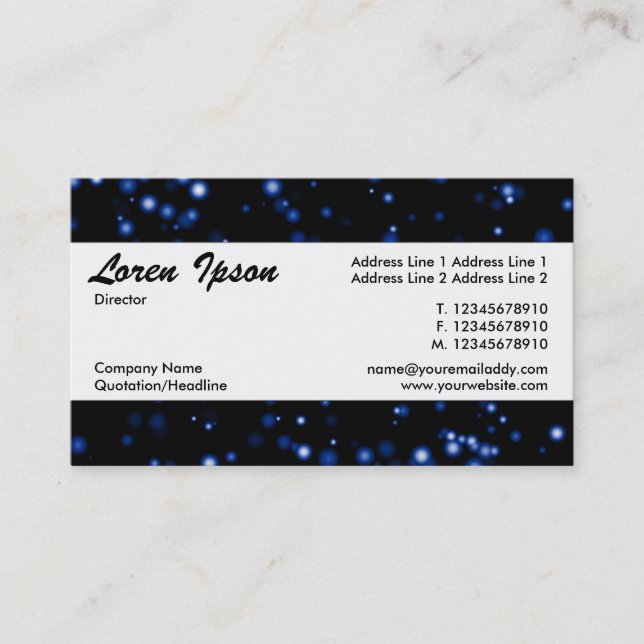 Center Band 105 Business Card (Front)