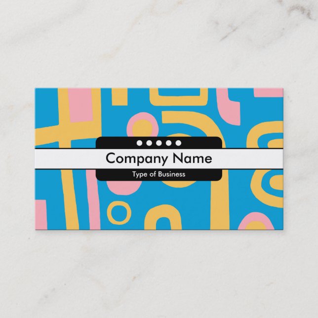 Center Band 5 Spots - Abstract 170914 Business Card (Front)
