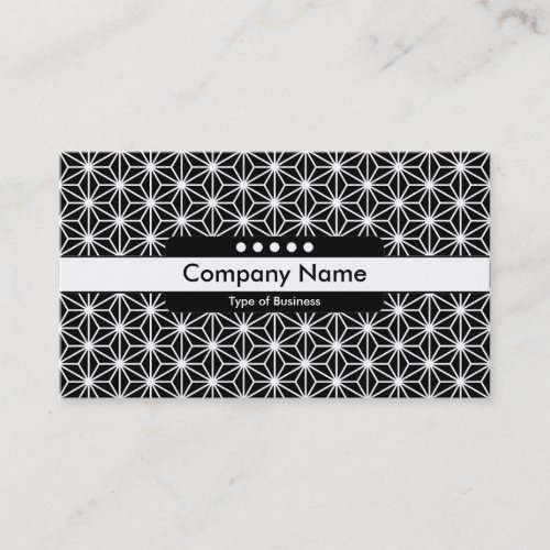 Center Band 5 Spots _ Asanoha Pattern Business Card