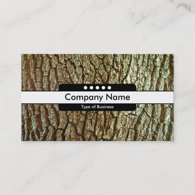 Center Band 5 Spots - Bark 03 Business Card (Front)