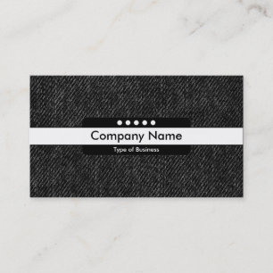 Center Band 5 Spots - Black Denim Business Card