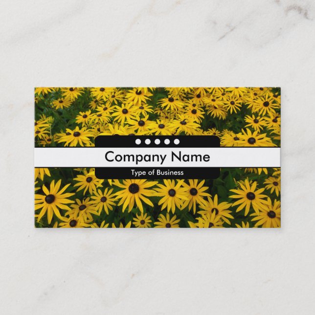 Center Band 5 Spots - Black-eyed Susans Business Card (Front)