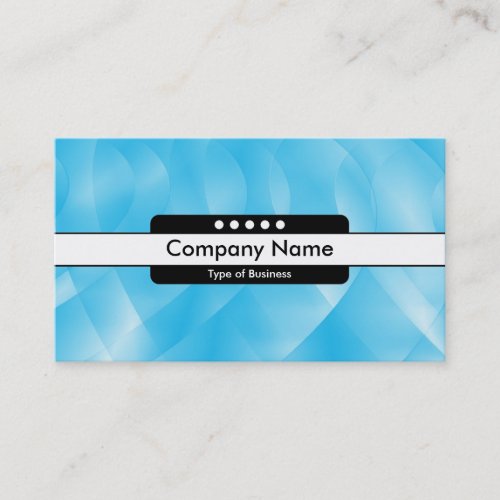Center Band 5 Spots - Blue Curves Business Cards