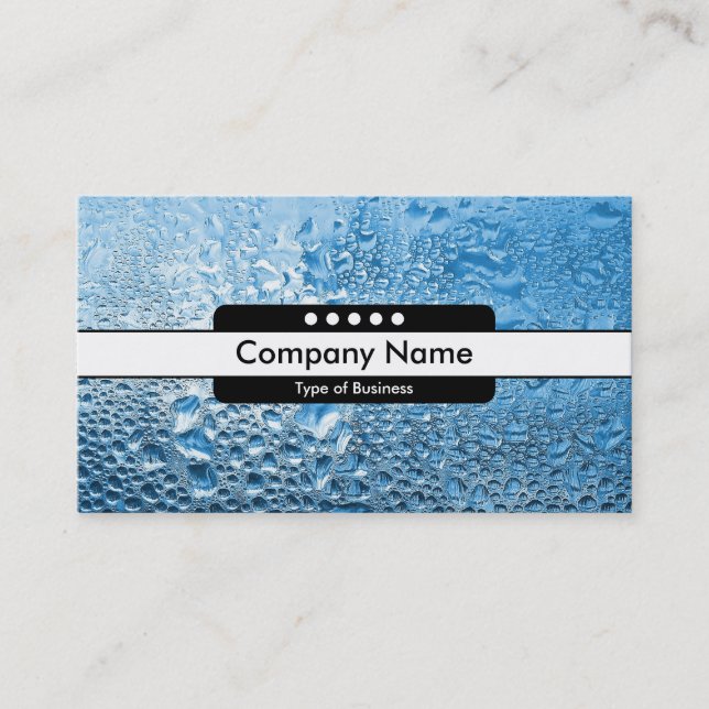 Center Band 5 Spots - Blue Water II Business Card (Front)