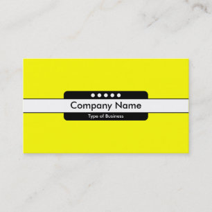 Center Band 5 Spots - Bright Yellow Business Card