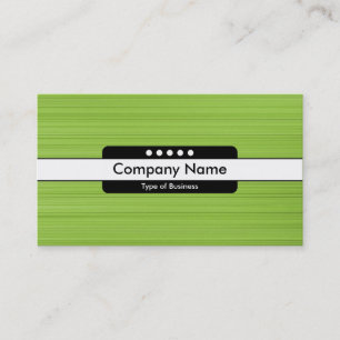 Center Band 5 Spots - Brushed Green Texture Business Card