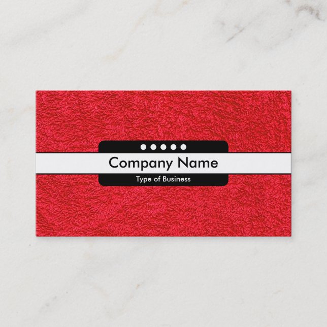 Center Band 5 Spots - Carpet 01 Business Card (Front)