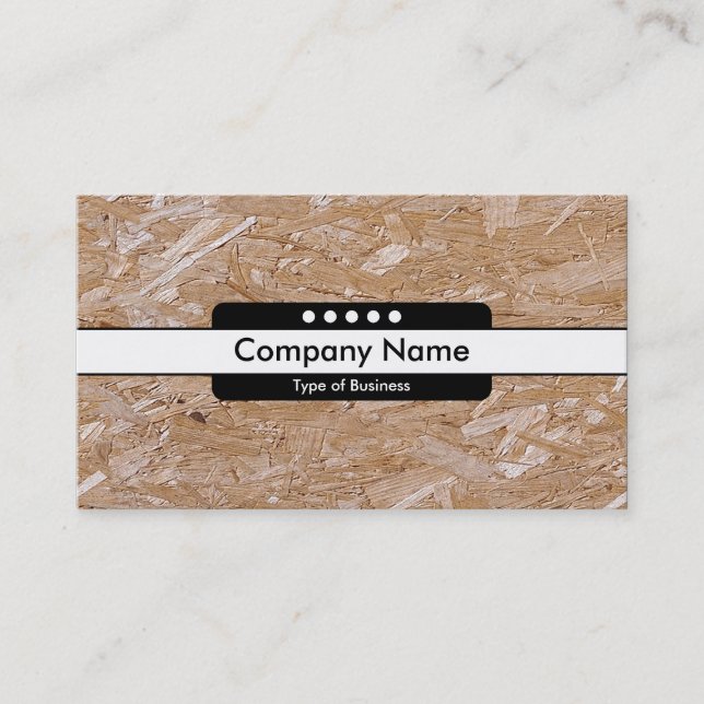 Center Band 5 Spots - Chipboard Business Card (Front)