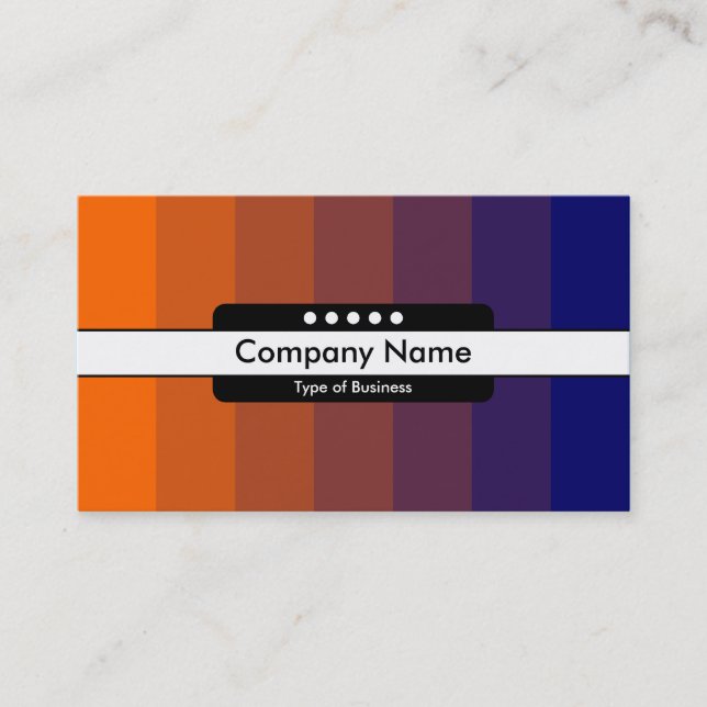 Center Band 5 Spots - Color Transition Business Card (Front)