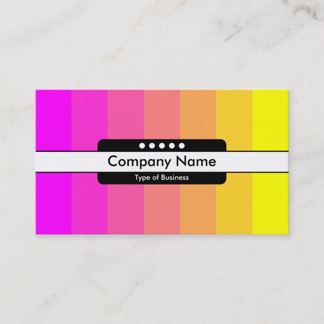 Center Band 5 Spots - Color Transition Business Card (Front)