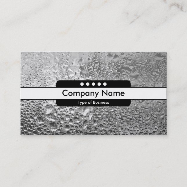 Center Band 5 Spots - Cool Water Business Card (Front)