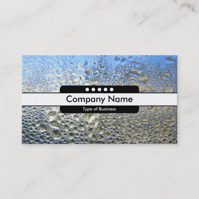 Center Band 5 Spots - Cool Water II Business Card (Front)