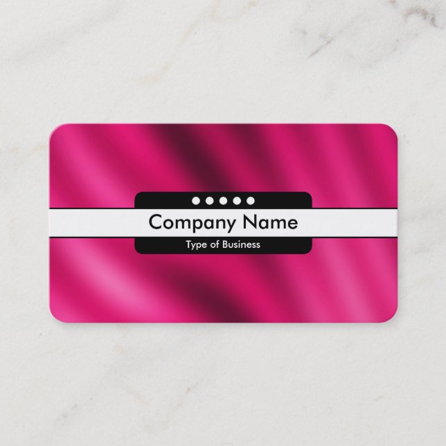 Center Band 5 Spots - Crimson Gradient Business Card (Front)