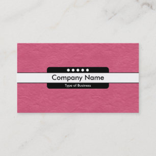 Center Band 5 Spots - Crimson Paper Texture Business Card