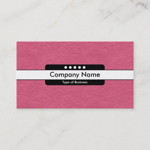 Center Band 5 Spots - Crimson Paper Texture Business Card