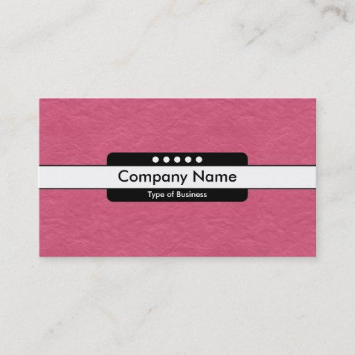 Customizable Center Band 5 Spots - Crimson Paper Texture Business Card