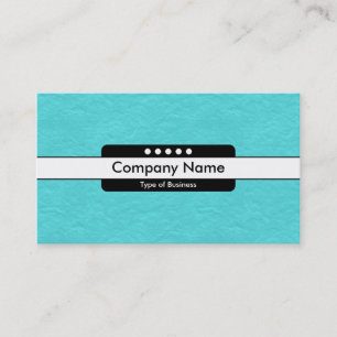 Center Band 5 Spots - Cyan Paper Texture Business Card