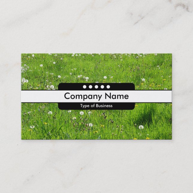 Center Band 5 Spots - Dandelion Meadow 02 Business Card (Front)