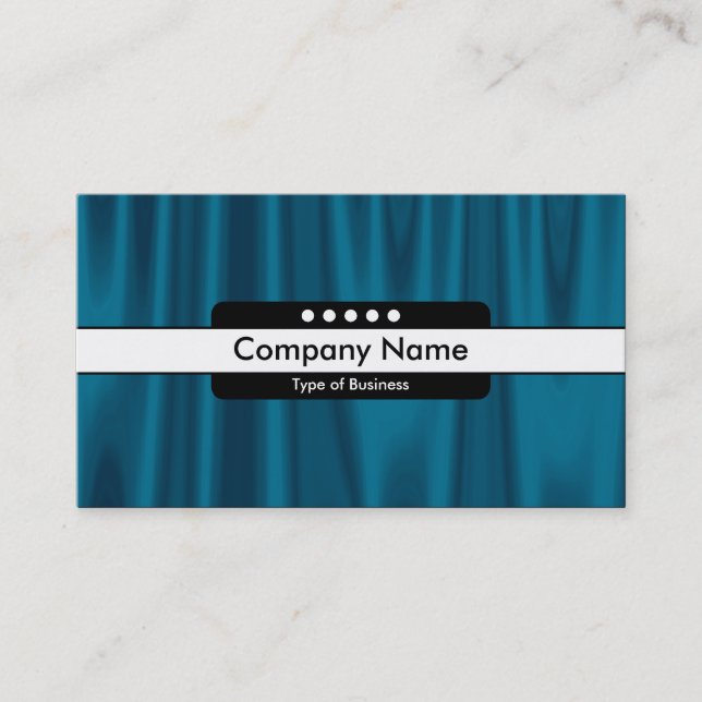 Center Band 5 Spots - Drapery 01 Business Card (Front)