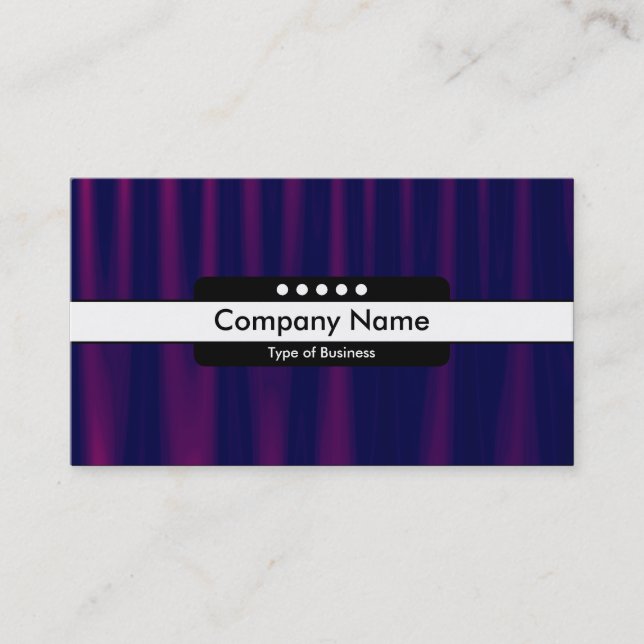 Center Band 5 Spots - Drapery 04 Business Card (Front)
