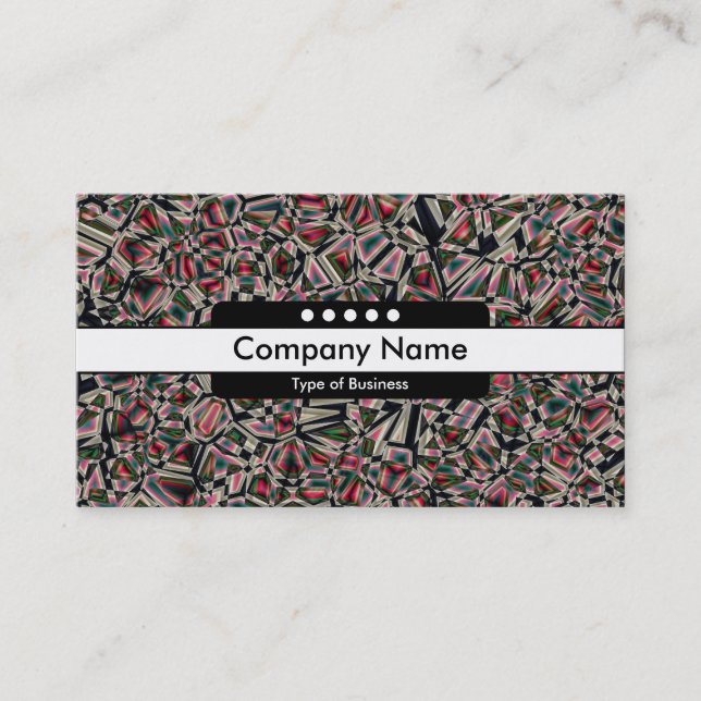 Center Band 5 Spots - Faceted Business Card (Front)