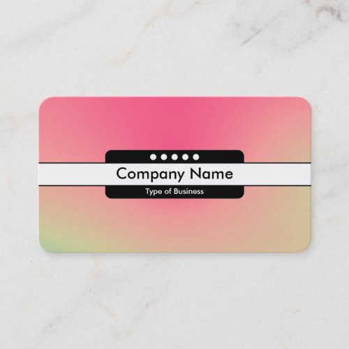 Center Band 5 Spots _ Gradient YMBR Dark Busin Business Card