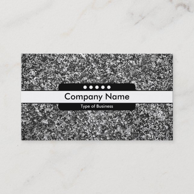 Center Band 5 Spots - Granite Business Card (Front)