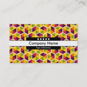 Center Band 5 Spots - Hexagon Pattern 01 Business Card
