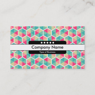 Center Band 5 Spots - Hexagon Pattern 02 Business Card