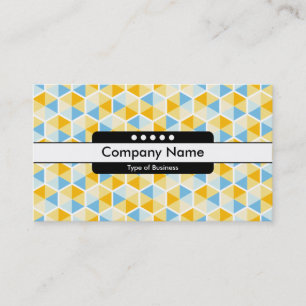 Center Band 5 Spots - Hexagon Pattern 03 Business Card
